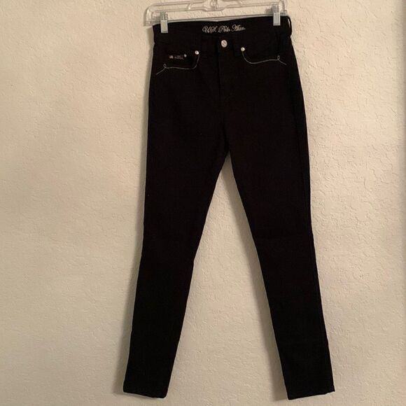 US Polo Assn High Skinny Black Jeans Size 4 - Picture 2 of 15